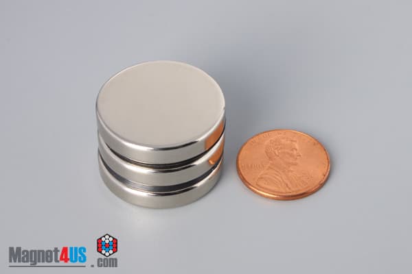 1" dia. x 2/10" N40 Neodymium Disc Magnet - photo 5