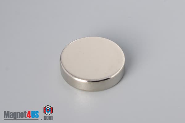 1" dia. x 1/4" N40 Neodymium Disc Magnet - photo 2