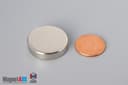 1" dia. x 1/4" N40 Neodymium Disc Magnet - photo 1