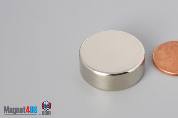 1" dia. x 3/8" N40 Neodymium Disc Magnet - photo 3