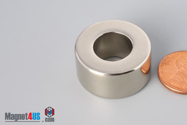 1" od x 1/2" id x 1/2" N45 Neodymium Ring Magnet - photo 3