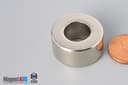 1" od x 1/2" id x 1/2" N45 Neodymium Ring Magnet - photo 3