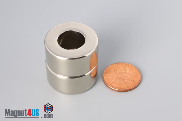 1" od x 1/2" id x 1/2" N45 Neodymium Ring Magnet - photo 5