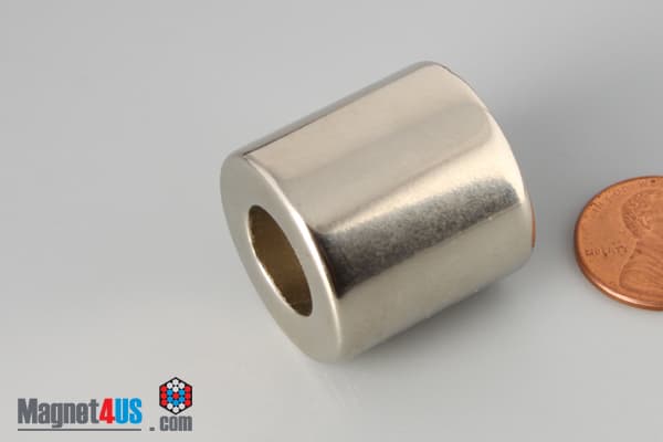 1" od x 1/2" id x 1" N40 Neodymium Ring Magnet - photo 3