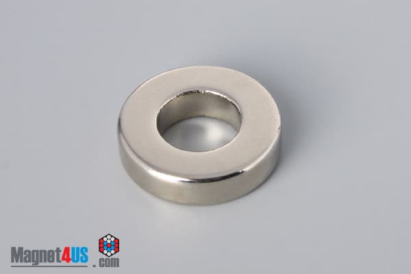 1" od x 1/2" id x 1/4" N45 Neodymium Ring Magnet - photo 2