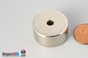 1" od x 3/16" id x 1/2" N45 Neodymium Ring Magnet - photo 3