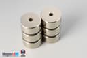 1" od x 3/16" id x 1/2" N45 Neodymium Ring Magnet - photo 4
