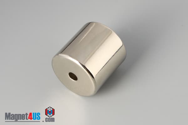 1" od x 3/16" id x 1" N45 Neodymium Ring Magnet - photo 2