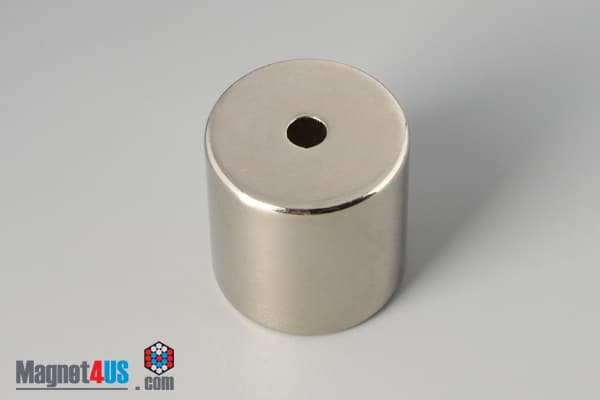 1" od x 3/16" id x 1" N45 Neodymium Ring Magnet - photo 4