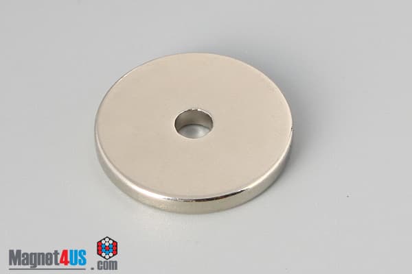 1" od x 3/16" id x 1/8" N40 Neodymium Ring Magnet - photo 2