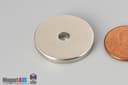 1" od x 3/16" id x 1/8" N40 Neodymium Ring Magnet - photo 3
