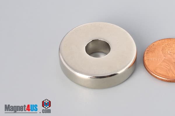 1" od x 5/16" id x 1/4" N42 Neodymium Ring Magnet - photo 3