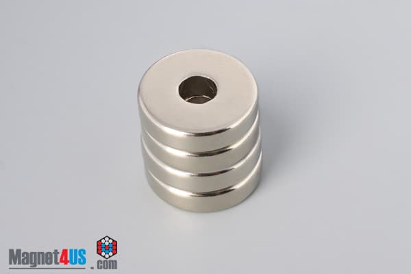 1" od x 5/16" id x 1/4" N42 Neodymium Ring Magnet - photo 4