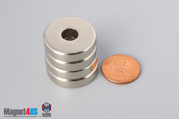 1" od x 5/16" id x 1/4" N42 Neodymium Ring Magnet - photo 5