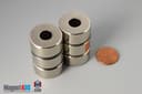 1" od x 3/8" id x 1/2" N40 Neodymium Ring Magnet - photo 5