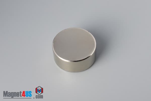 1 1/8" dia. x 1/2" N45 Neodymium Disc Magnet - photo 2