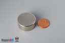 1 1/8" dia. x 1/2" N45 Neodymium Disc Magnet - photo 1