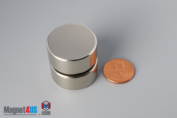 1 1/8" dia. x 1/2" N45 Neodymium Disc Magnet - photo 5
