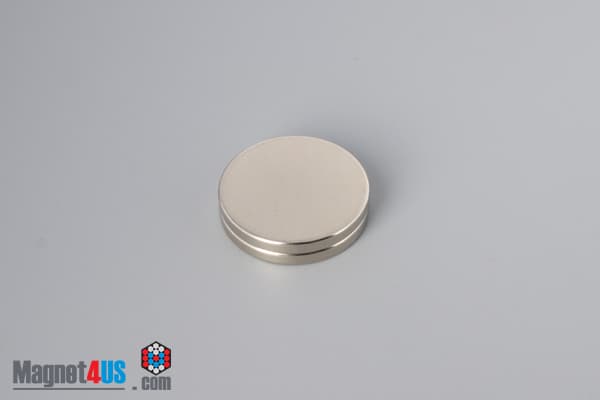 1 1/8" dia. x 1/8" N45 Neodymium Disc Magnet - photo 4