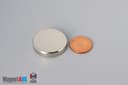 1 1/8" dia. x 1/4" N45 Neodymium Disc Magnet - photo 1