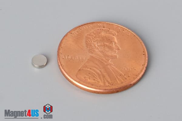 1/8" dia. x 1/32" N40 Neodymium Disc Magnet - photo 1