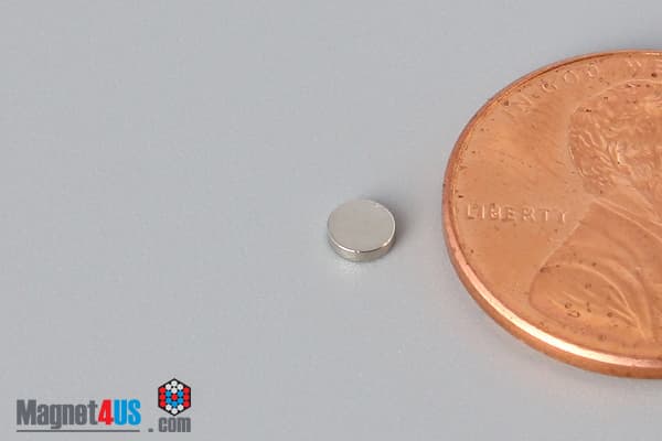 1/8" dia. x 1/32" N40 Neodymium Disc Magnet - photo 3
