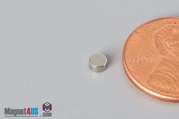1/8" dia. x 1/16" N45 Neodymium Disc Magnet - photo 3