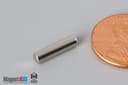 1/8" dia. x 1/2" N40 Neodymium Cylinder Magnet - photo 3