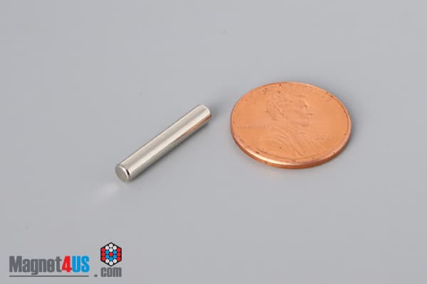 1/8" dia. x 3/4" N52 Neodymium Cylinder Magnet