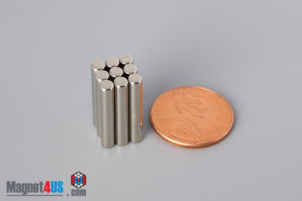 1/8" dia. x 3/4" N52 Neodymium Cylinder Magnet - photo 5