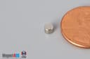 1/8" dia. x 3/32" N45 Neodymium Disc Magnet - photo 3