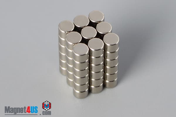 1/8" dia. x 3/32" N45 Neodymium Disc Magnet - photo 4