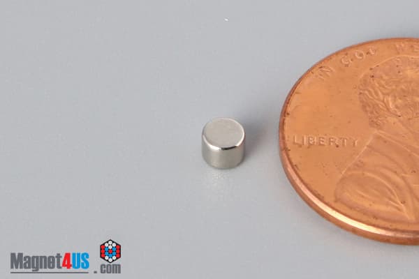 1/8" dia. x 1/10" N45 Neodymium Disc Magnet - photo 3