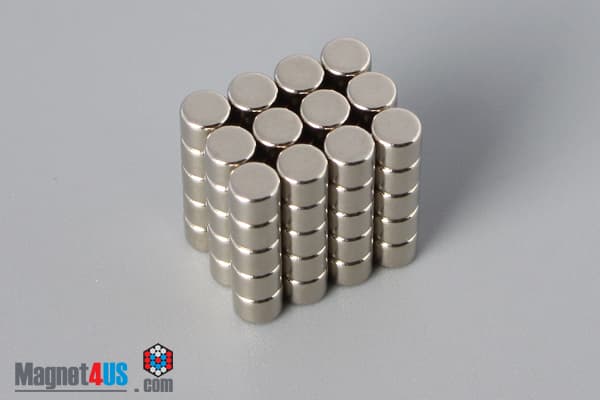 1/8" dia. x 1/10" N45 Neodymium Disc Magnet - photo 4