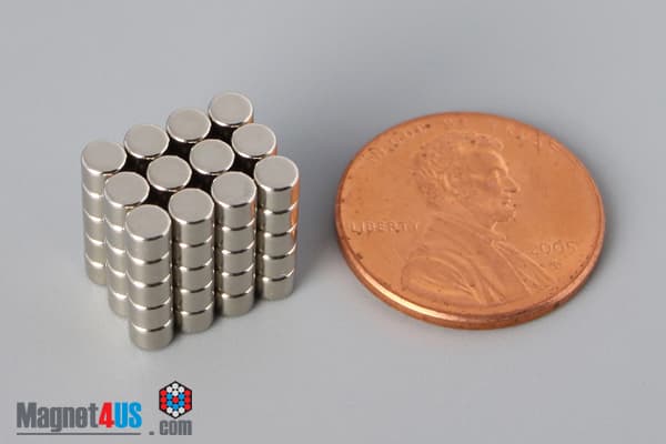 1/8" dia. x 1/10" N45 Neodymium Disc Magnet - photo 5