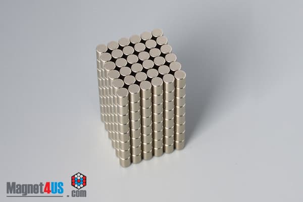 1/8" dia. x 3/16" N45 Neodymium Cylinder Magnet - photo 4