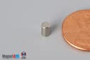 1/8" dia. x 2/10" N45 Neodymium Cylinder Magnet - photo 3