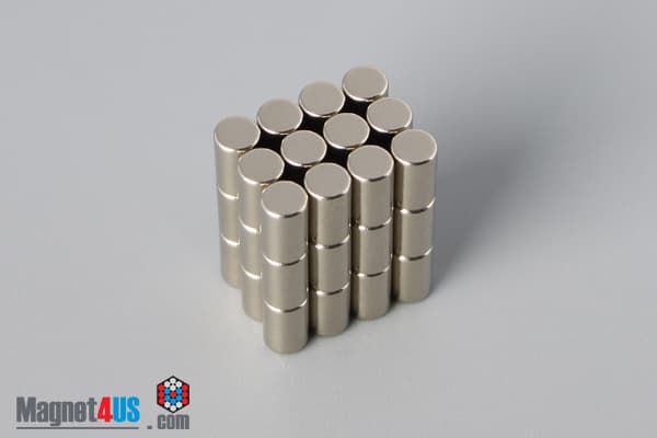 1/8" dia. x 2/10" N45 Neodymium Cylinder Magnet - photo 4