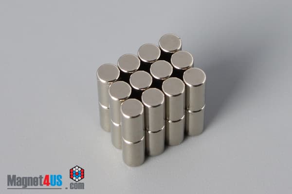 1/8" dia. x 1/4" N52 Neodymium Cylinder Magnet - photo 4
