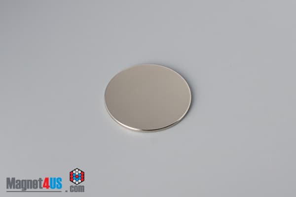 1 1/4" dia. x 1/16" N45 Neodymium Disc Magnet - photo 2