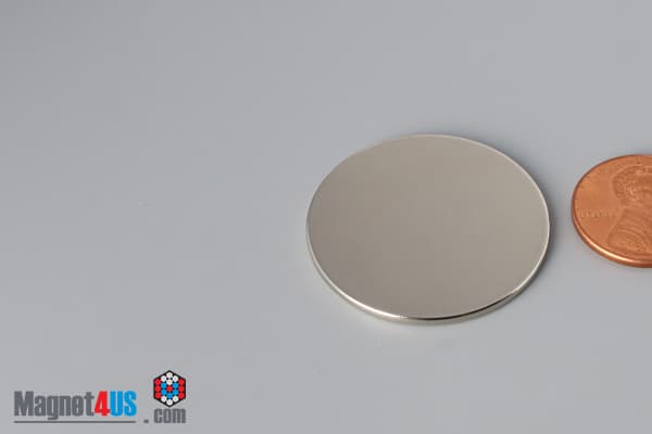 1 1/4" dia. x 1/16" N45 Neodymium Disc Magnet - photo 3