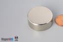 1 1/4" dia. x 1/2" N45 Neodymium Disc Magnet - photo 3