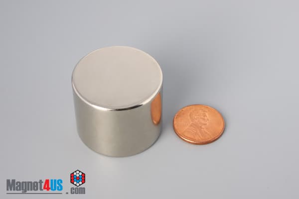 1 1/4" dia. x 1" N45 Neodymium Disc Magnet