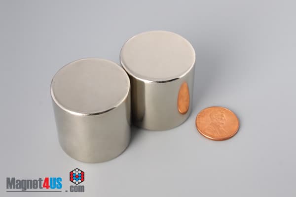 1 1/4" dia. x 1 1/4" N45 Neodymium Cylinder Magnet - photo 4