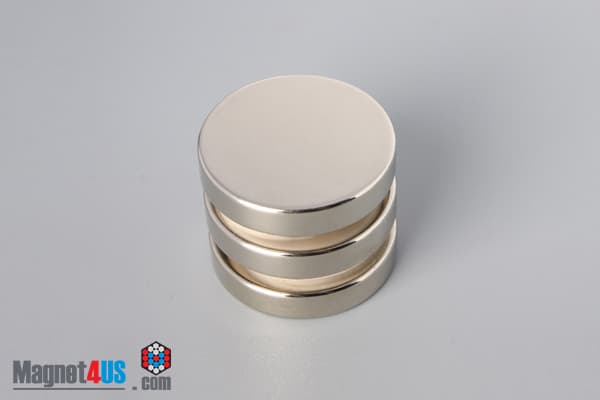 1 1/4" dia. x 1/4" N45 Neodymium Disc Magnet - photo 4
