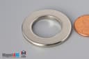 1 1/4" od x 3/4" id x 1/8" N45 Neodymium Ring Magnet - photo 3