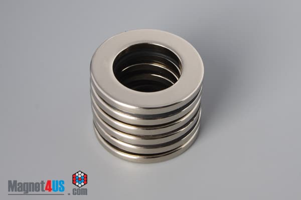 1 1/4" od x 3/4" id x 1/8" N45 Neodymium Ring Magnet - photo 4