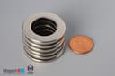 1 1/4" od x 3/4" id x 1/8" N45 Neodymium Ring Magnet - photo 5