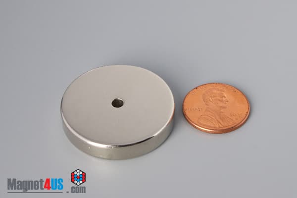 1 1/4" od x 1/8" id x 1/4" N45 Neodymium Ring Magnet