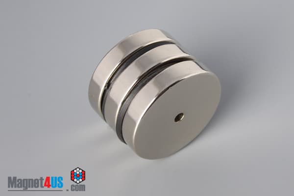 1 1/4" od x 1/8" id x 1/4" N45 Neodymium Ring Magnet - photo 4
